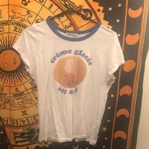 creme glacé forever 21 shirt